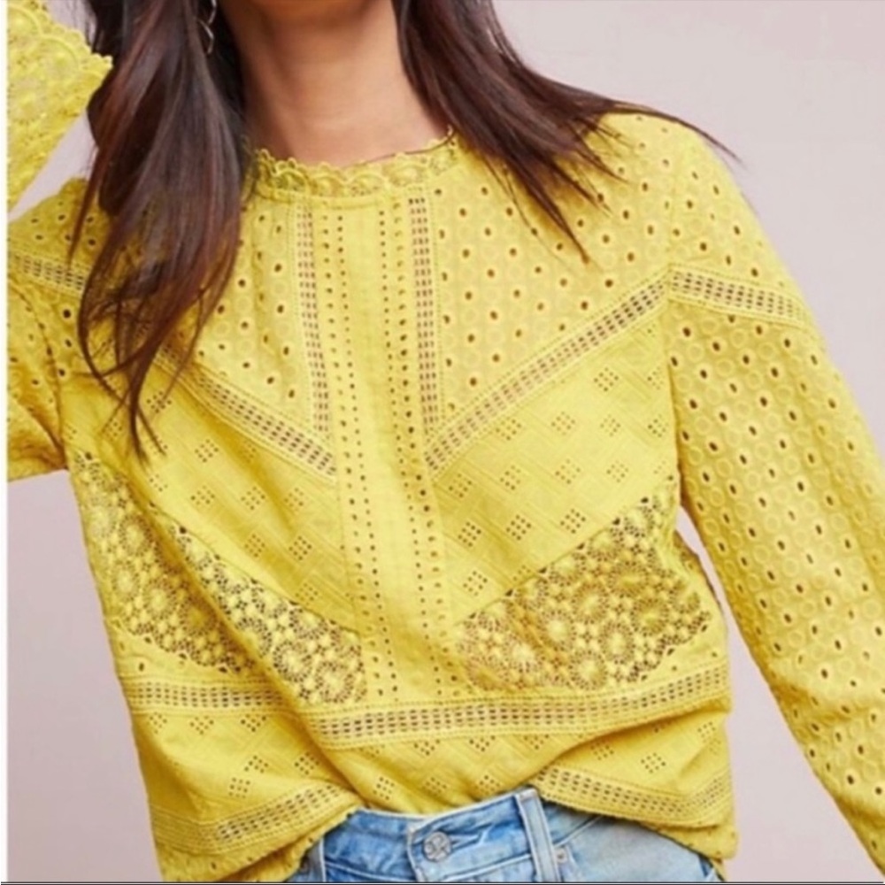 ✨ANTHROPOLOGIE✨ James Coviello Blouse Size XS